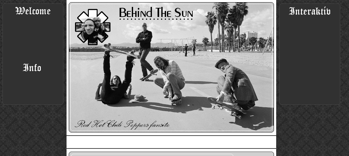 Behind The Sun - Red Hot Chili Peppers Website